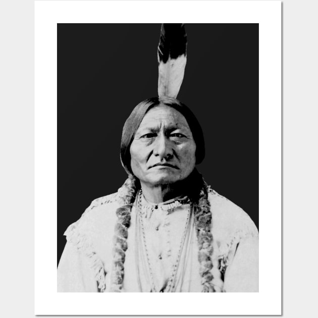 Sioux Chief Sitting Bull Wall Art by warishellstore